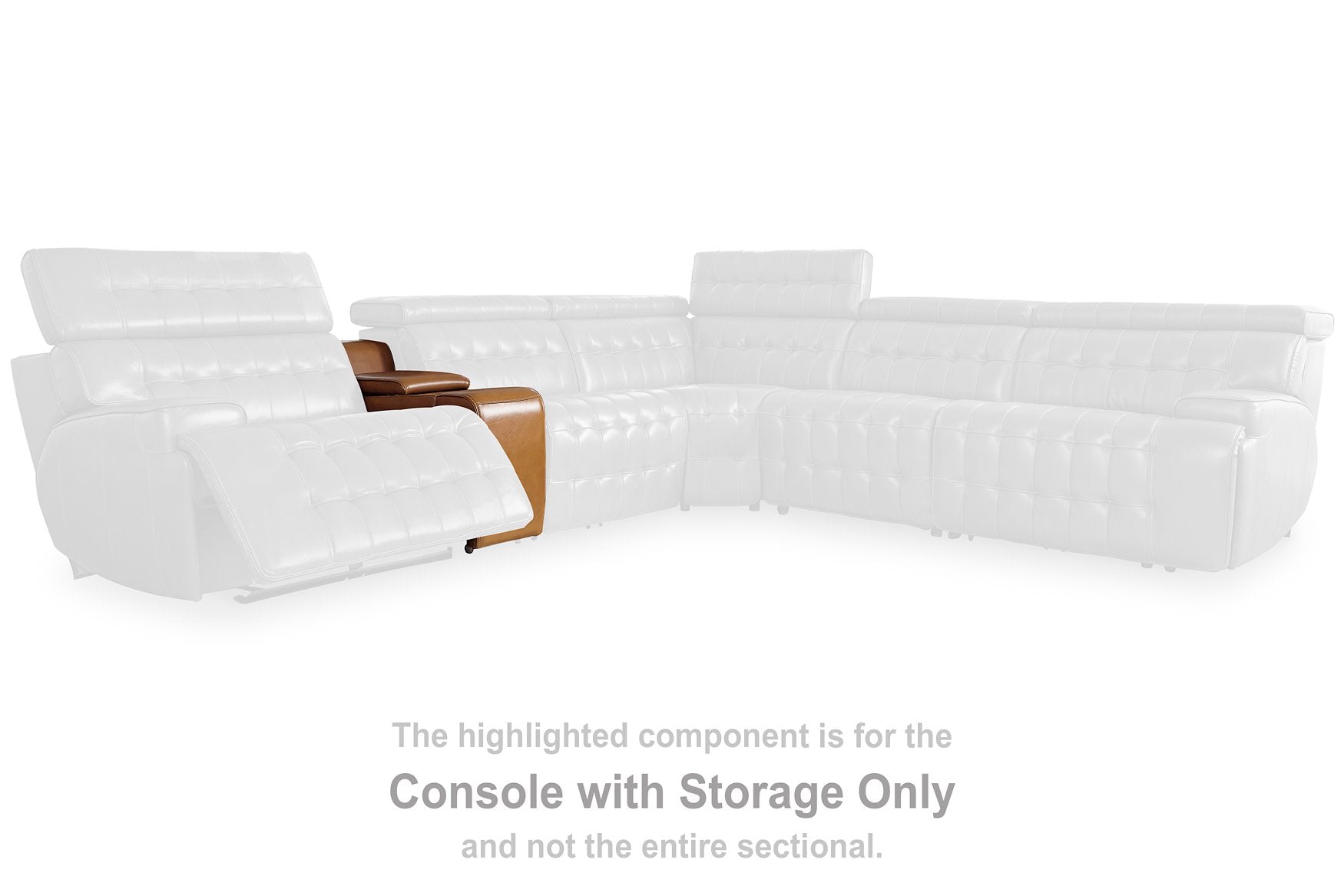 Temmpton Power Reclining Sectional Loveseat with Console - Half Price Furniture