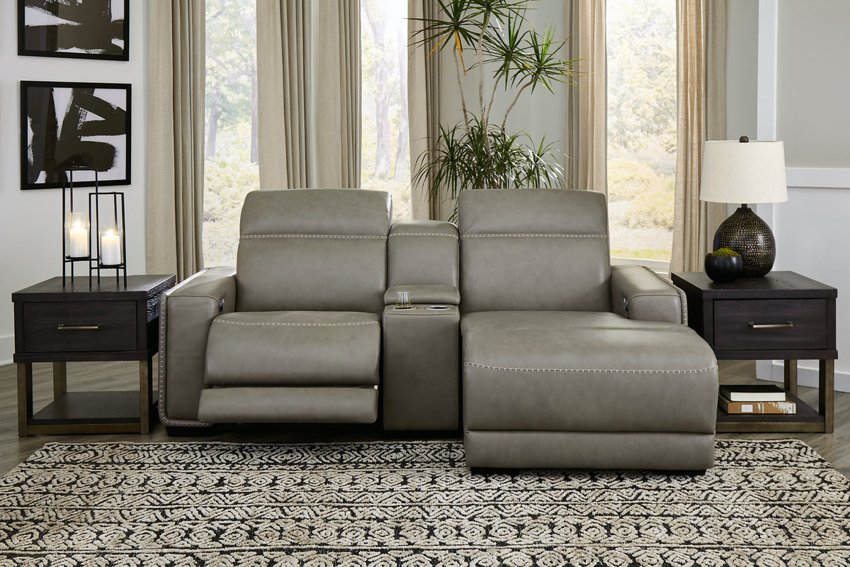 Correze Power Reclining Sectional with Chaise - Half Price Furniture