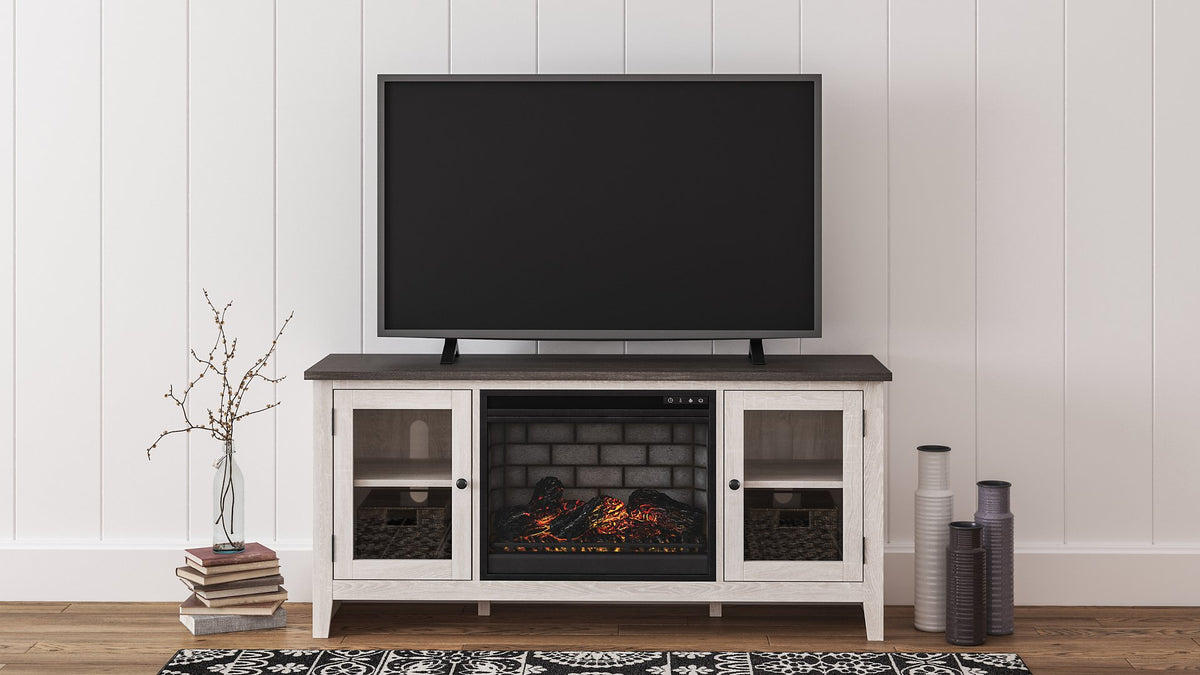 Dorrinson 60" TV Stand with Electric Fireplace  Half Price Furniture