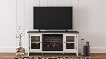 Dorrinson 60" TV Stand with Electric Fireplace - Half Price Furniture