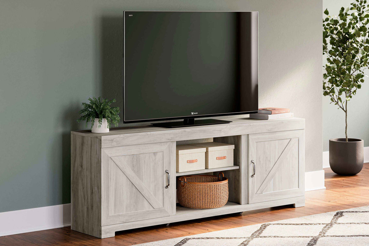 Bellaby LG TV Stand - Modern Entertainment Center with Storage and Cable Management