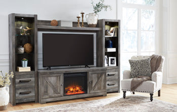 Wynnlow 4-Piece Entertainment Center with Electric Fireplace - Half Price Furniture