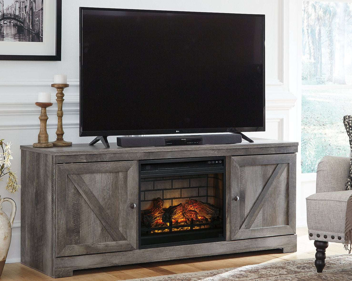 Wynnlow 63" TV Stand with Electric Fireplace - Half Price Furniture