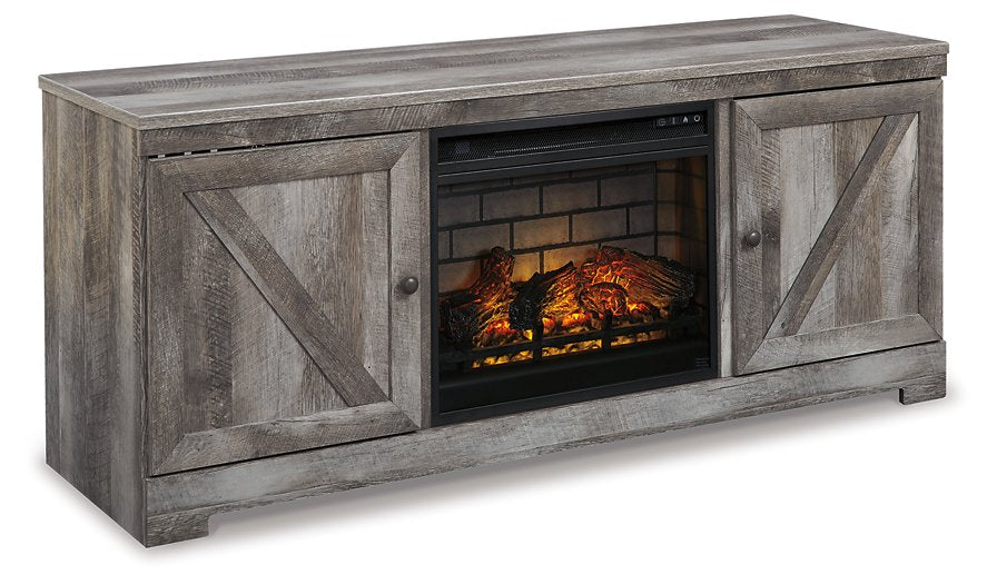 Wynnlow 63" TV Stand with Electric Fireplace Half Price Furniture