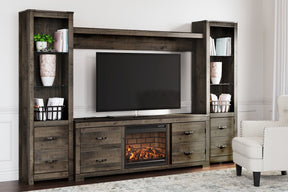 Trinell 4-Piece Entertainment Center with Electric Fireplace - Half Price Furniture