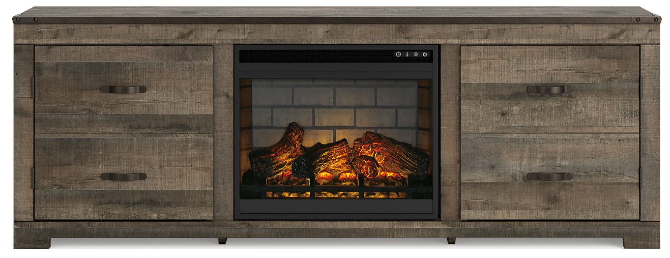 Trinell 72" TV Stand with Electric Fireplace - Half Price Furniture