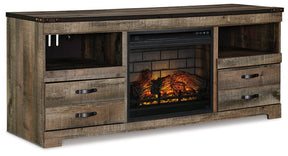 Trinell 63" TV Stand with Electric Fireplace - Half Price Furniture