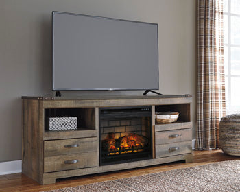 Trinell 63" TV Stand with Electric Fireplace - Half Price Furniture