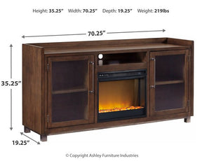 Starmore 70" TV Stand with Electric Fireplace - Half Price Furniture