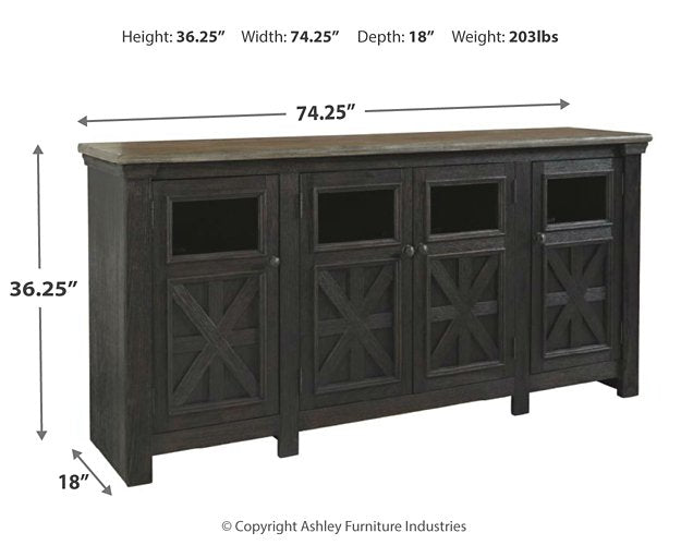 Tyler Creek 74" TV Stand - Half Price Furniture