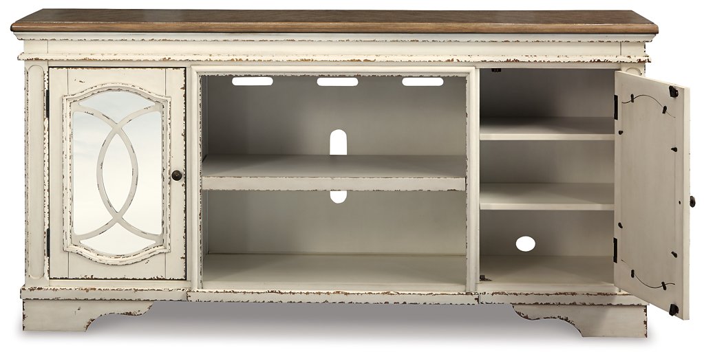 Realyn 74" TV Stand with Electric Fireplace - Half Price Furniture