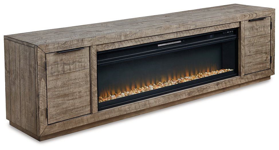 Krystanza TV Stand with Electric Fireplace  Half Price Furniture