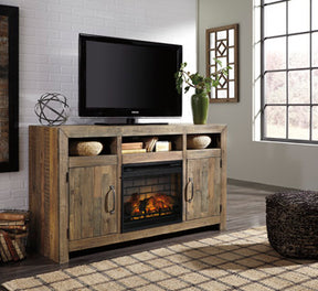 Sommerford 62" TV Stand with Electric Fireplace - Half Price Furniture