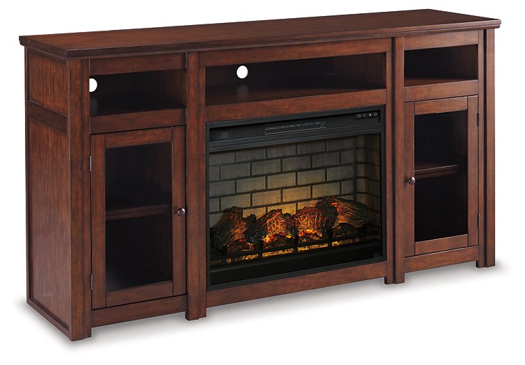Harpan 72" TV Stand with Electric Fireplace  Half Price Furniture