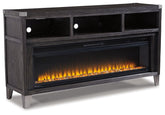 Todoe 65" TV Stand with Electric Fireplace  Las Vegas Furniture Stores