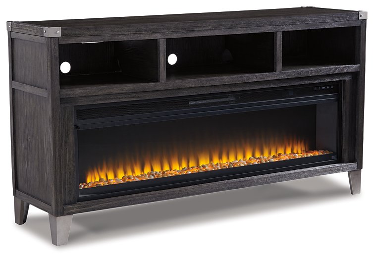 Todoe 65" TV Stand with Electric Fireplace Half Price Furniture