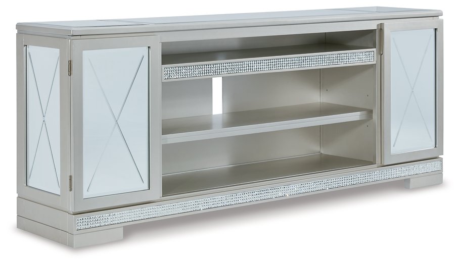 Flamory 72" TV Stand with Electric Fireplace - TV Stand - Half Price Furniture