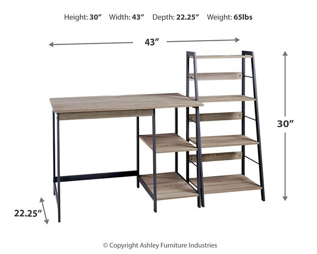 Soho Home Office Desk and Shelf - Half Price Furniture