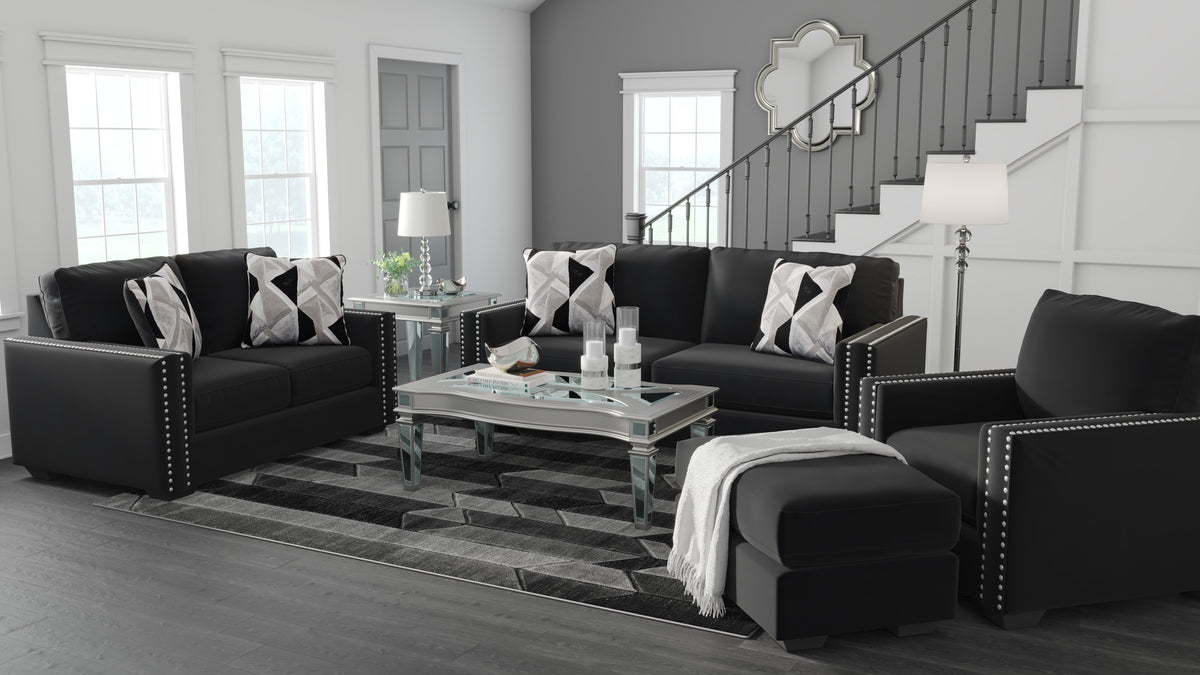 Signature Design by Ashley Gleston High Style Glam Collection Contemporary Living Room Gleston Collection by Ashley  Sofa & Loveseat Half Price Furniture