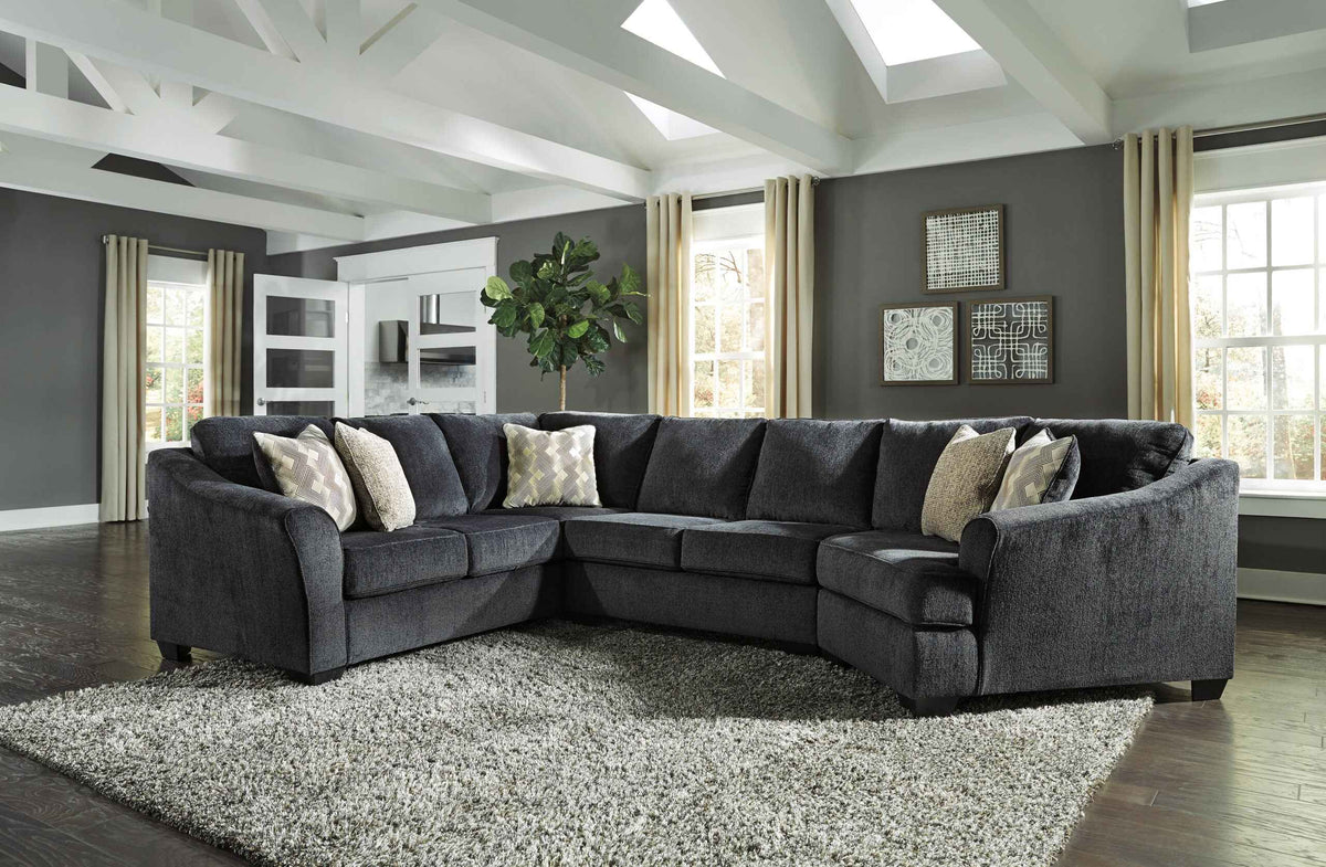 Eltmann 3-Piece Sectional Sofa with Cuddler for Maximum Comfort and Style