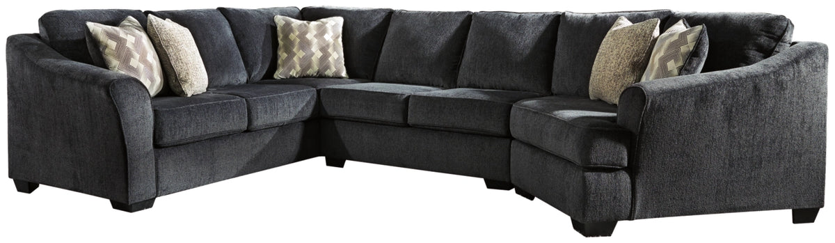 Eltmann 3-Piece Sectional with Cuddler Half Price Furniture
