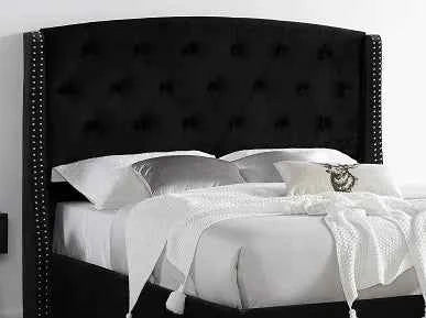 EVA Black Bed - Stylish and Comfortable Modern Bed for Your Bedroom