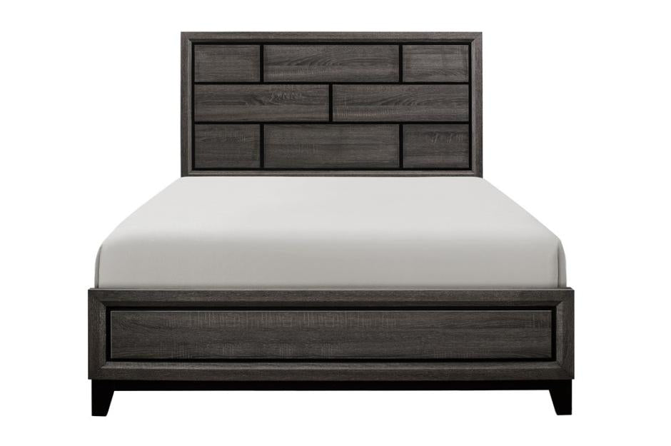 4 Piece Bedroom Set in Grey Finish - Las Vegas Furniture Stores