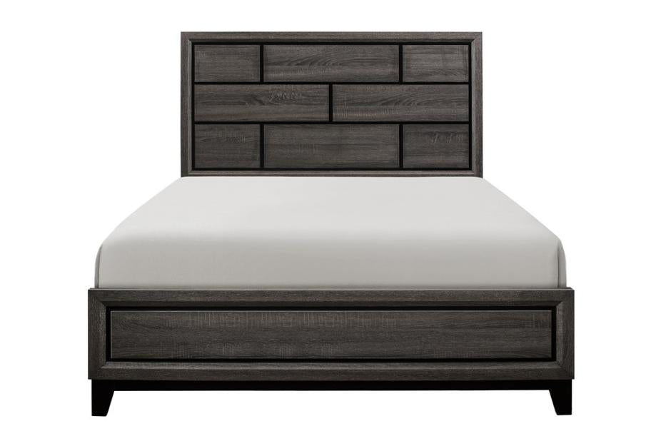 4 Piece Bedroom Set in Grey Finish - Half Price Furniture