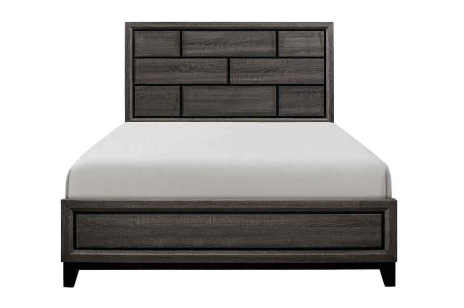 4 Piece Gray Bedroom Set Finish Stylish Furniture Collection