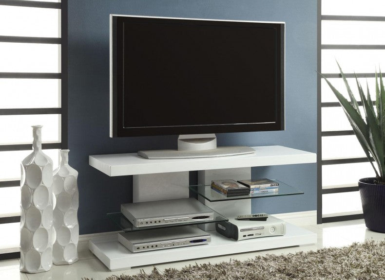 Tv Stand in white finish Tv Stand in white finish Half Price Furniture