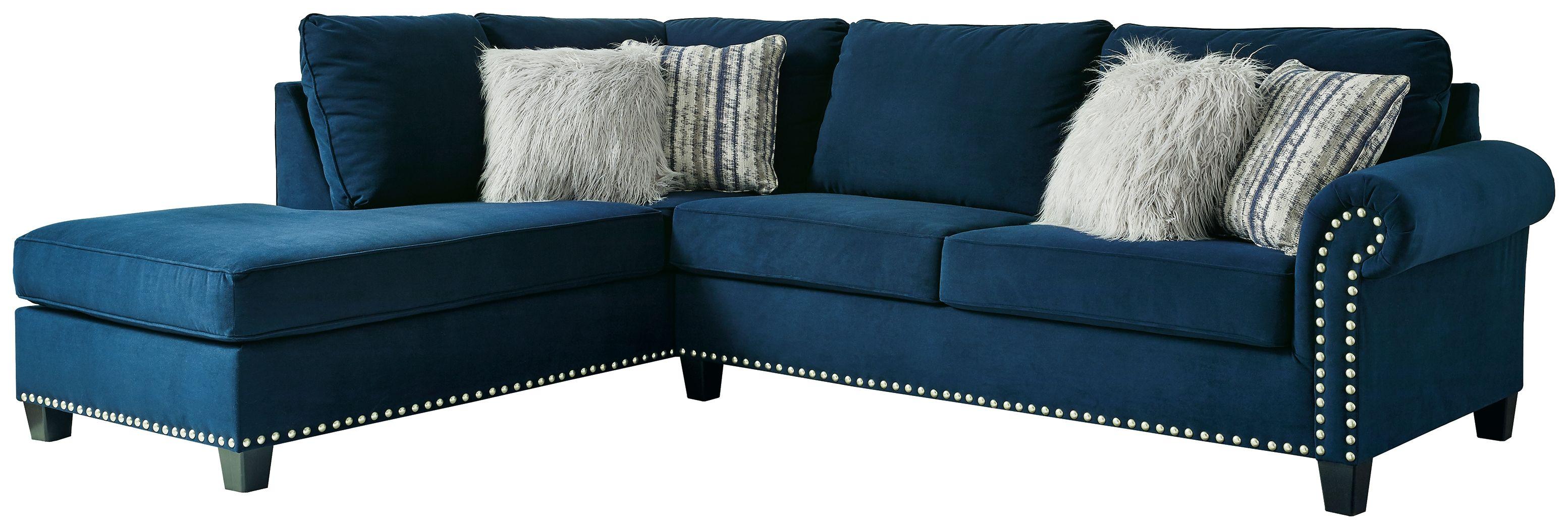Melon sapphire outlet blue sectional sofa