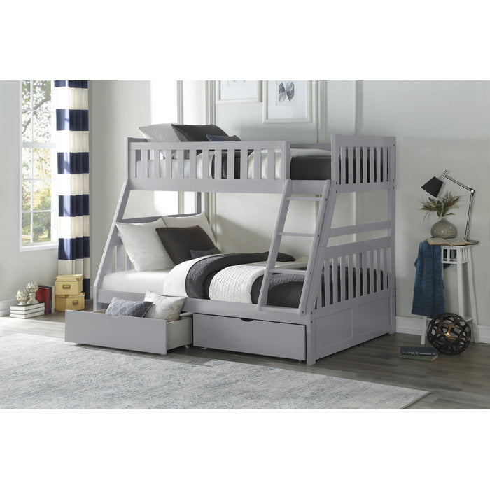 Twin Over Full Bunk bed with storage Twin Over Full Bunk bed with storage | Kids bunk beds Las Vegas Furniture store Las Vegas Furniture Stores