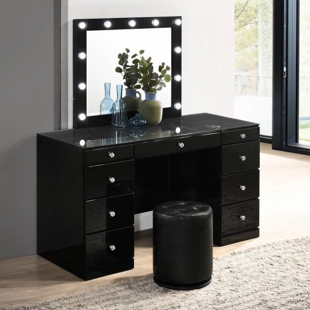 AVERY BLACK VANITY - Las Vegas Furniture Stores