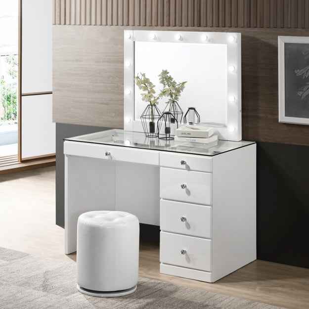 Morgan Vanity Set White - Elegant and Contemporary Design