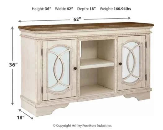 Realyn 62'' TV Stand for Stylish Living Room Storage