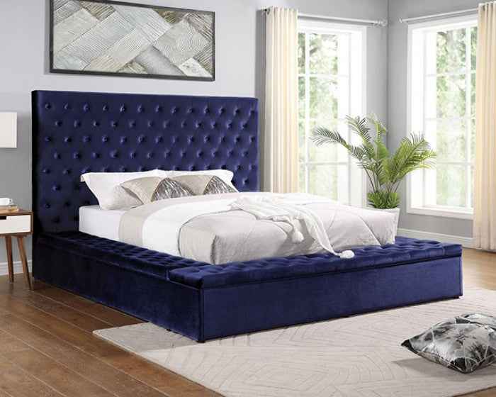 Tufted Velvet Platform Bed Frame with Storage – Elevate Your Chic Bedroom Decor