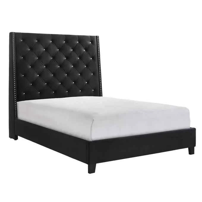 Chantilly Velvet Bed Headboard - Luxurious High Headboard Design