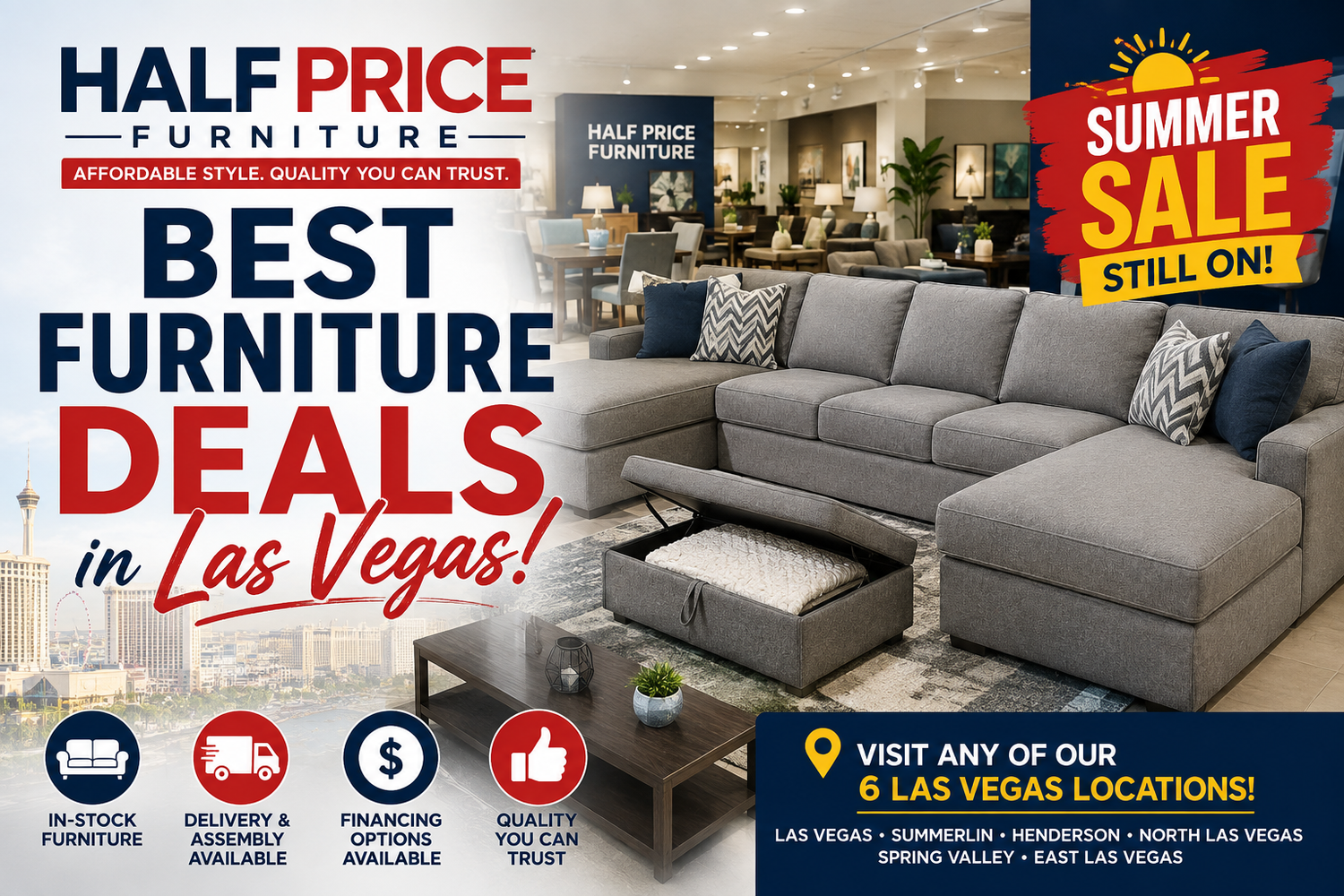 Best Furniture Deals in Las Vegas: How to Furnish Your Home for Less in 2026 - Half Price Furniture