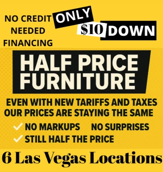 Furnish Your Home for Just $10 Down - Half Price Furniture