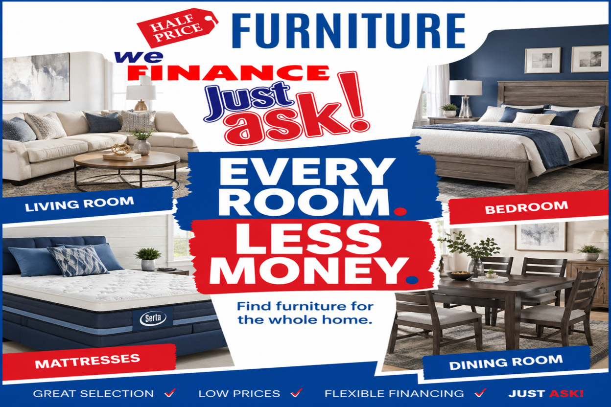 Furniture Financing Made Easy – Just Ask - Half Price Furniture