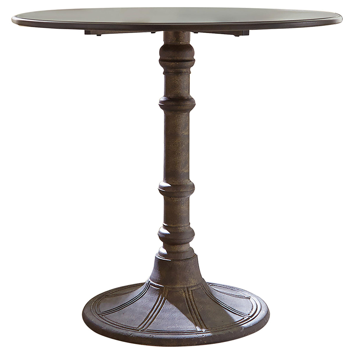 Oswego Round Bistro Dining Table Bronze  Half Price Furniture