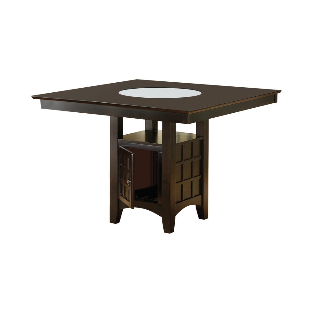 Gabriel Square Counter Height Dining Table Cappuccino  Half Price Furniture