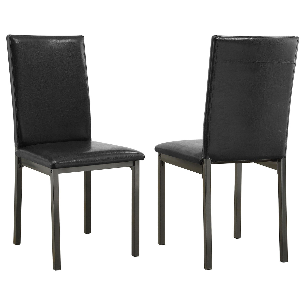 Garza Upholstered Dining Chairs Black (Set of 2) Half Price Furniture