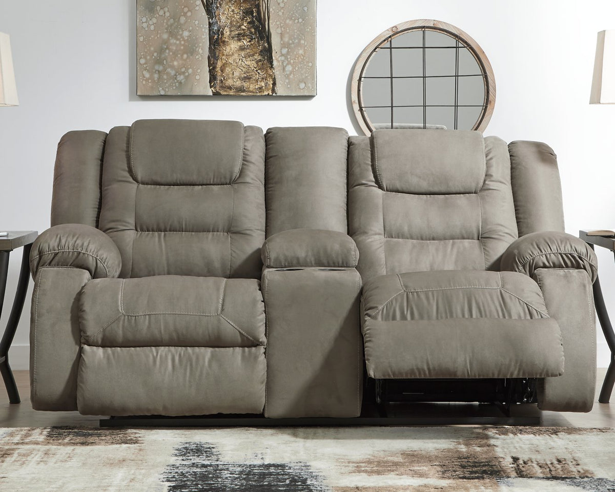 McCade Reclining Loveseat with Console - Half Price Furniture