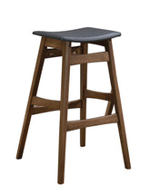 Finnick Tapered Legs Bar Stools Dark Grey and Walnut (Set of 2) Half Price Furniture