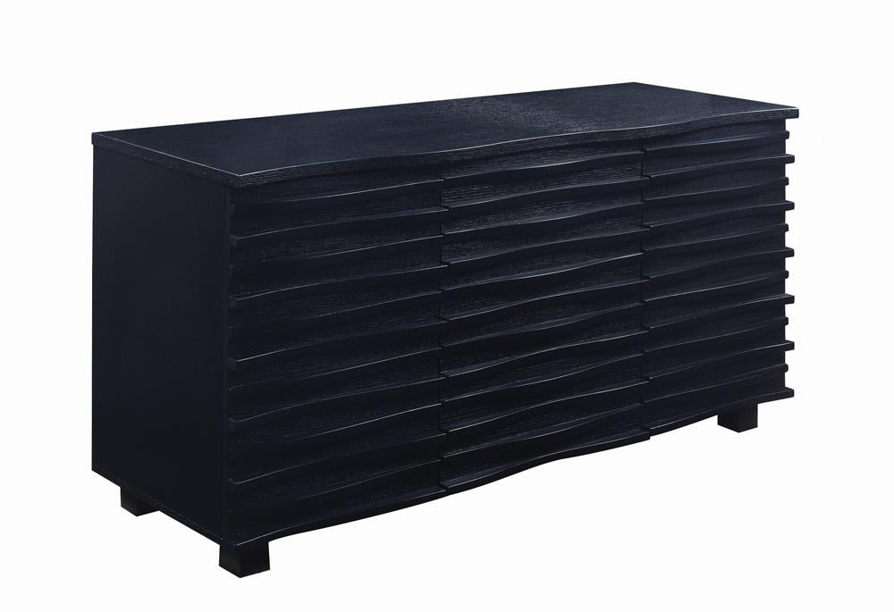 Stanton 3-drawer Rectangular Server Black  Half Price Furniture