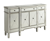Aconitum 4-door Wine Cabinet Clear Mirror Half Price Furniture
