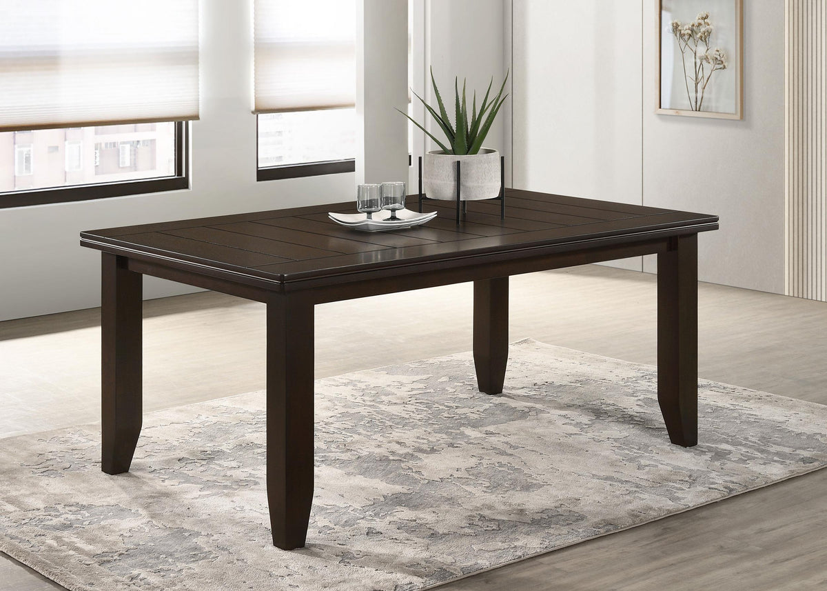 Dalila Rectangular Dining Table Cappuccino  Half Price Furniture