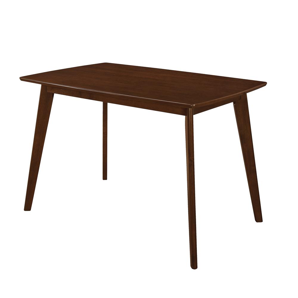 Kersey Dining Table with Angled Legs Chestnut  Half Price Furniture