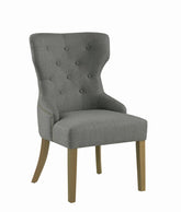 Baney Tufted Upholstered Dining Chair Grey Half Price Furniture
